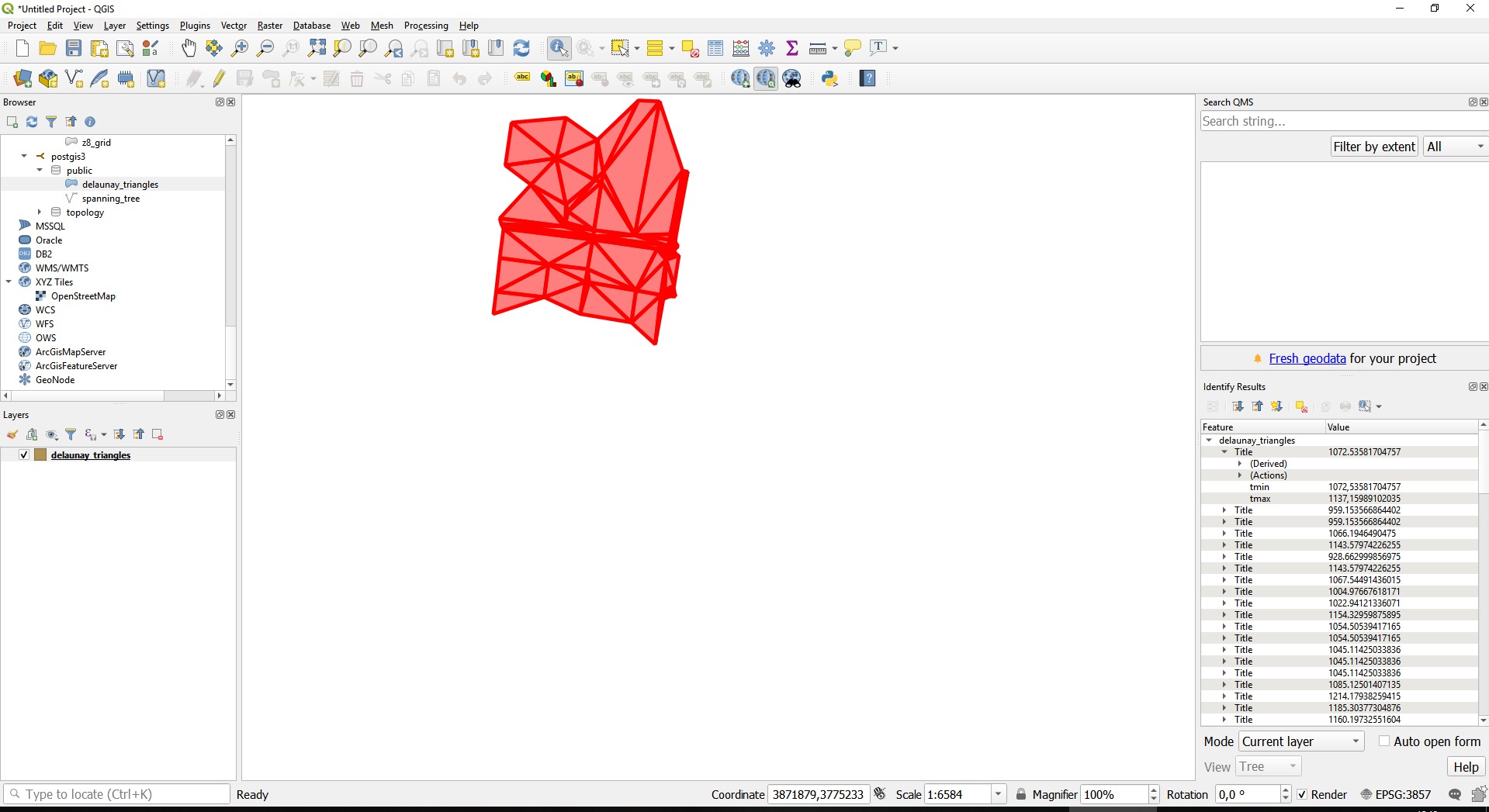 add support for "triangles" PostGIS geometry type · Issue 29690 · qgis